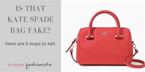 how to tell if a kate spade bag is fake|kate spade knock offs.